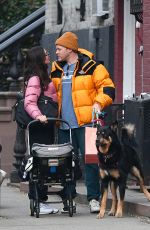 EMILY RATAJKOWSKI and Sebastian Bear McClard Out with Their Baby and Dog in New York 12/22/2021