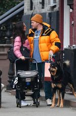 EMILY RATAJKOWSKI and Sebastian Bear McClard Out with Their Baby and Dog in New York 12/22/2021