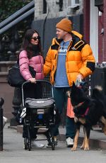 EMILY RATAJKOWSKI and Sebastian Bear McClard Out with Their Baby and Dog in New York 12/22/2021