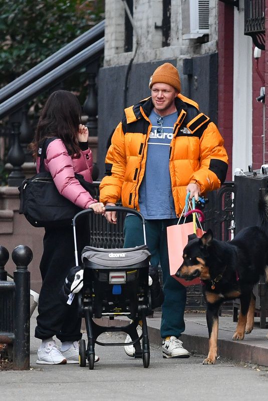 EMILY RATAJKOWSKI and Sebastian Bear McClard Out with Their Baby and Dog in New York 12/22/2021