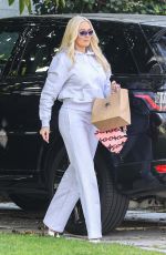 ERIKA JAYNE Arrives at Her Home in Los Angeles 12/04/2021