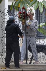 ERIKA JAYNE Gets a Flower Delivery in Los Angeles 12/14/2021