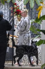 ERIKA JAYNE Gets a Flower Delivery in Los Angeles 12/14/2021
