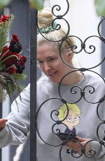 ERIKA JAYNE Gets a Flower Delivery in Los Angeles 12/14/2021