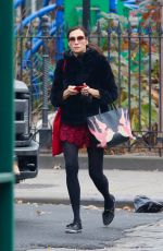 FAMKE JANSSEN Out and About in New York 12/15/2021
