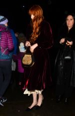 FLORENCE WELCH Arrives at The Kit Kat Club Press Night in London 12/12/2021