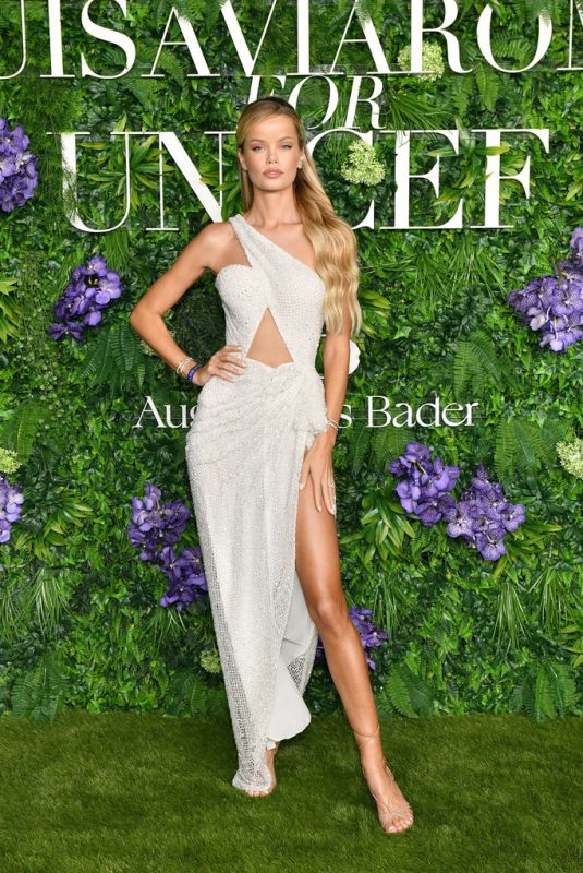 FRIDA AASEN at LuisaViaRoma for UNICEF Party in St Barths 12/29/2021