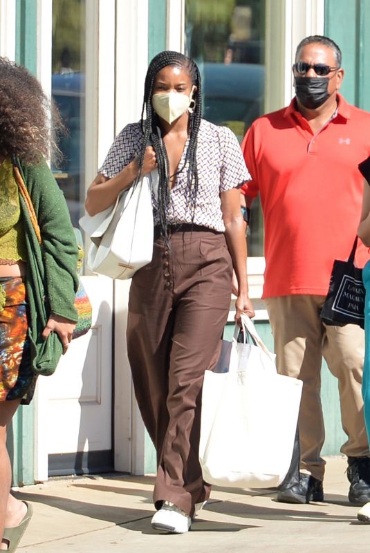 GABRIELLE UNION Out Shopping in Maui 12/24/2021