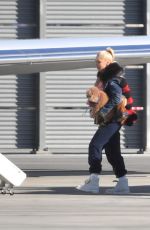 GWEN STEFANI Boards a Private Jet in Los Angeles 12/26/2021