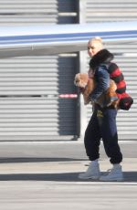 GWEN STEFANI Boards a Private Jet in Los Angeles 12/26/2021