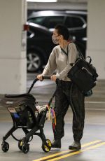 HALSEY Out with Her Baby in Beverly Hills 12/20/2021