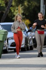 HANNAH BROWN Out Hiking with a Friend in Los Angeles 12/16/2021