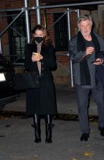 HILARIA and Alec BALDWIN Leaves Their Apartment in New York 12/16/2021