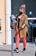HILARY DUFF Leaves a Salon in Los Angeles 12/08/2021