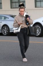 HILARY DUFF Out and About in Beverly Hills 12/10/2021