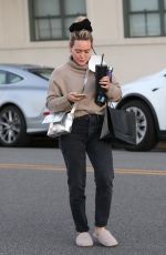 HILARY DUFF Out and About in Beverly Hills 12/10/2021