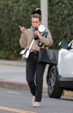 HILARY DUFF Out and About in Beverly Hills 12/10/2021