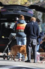 HILARY DUFF Out at Arroyo Park in Pasadena 12/28/2021