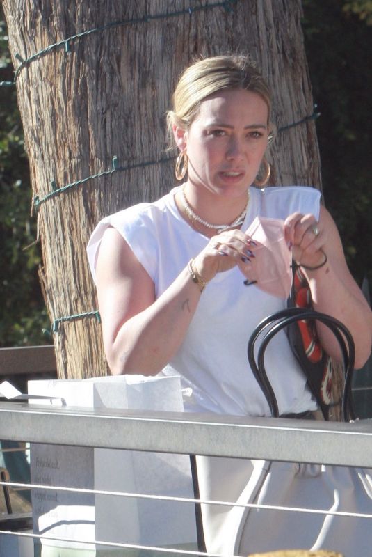 HILARY DUFF Out for Coffee in Bel Air 12/18/2021