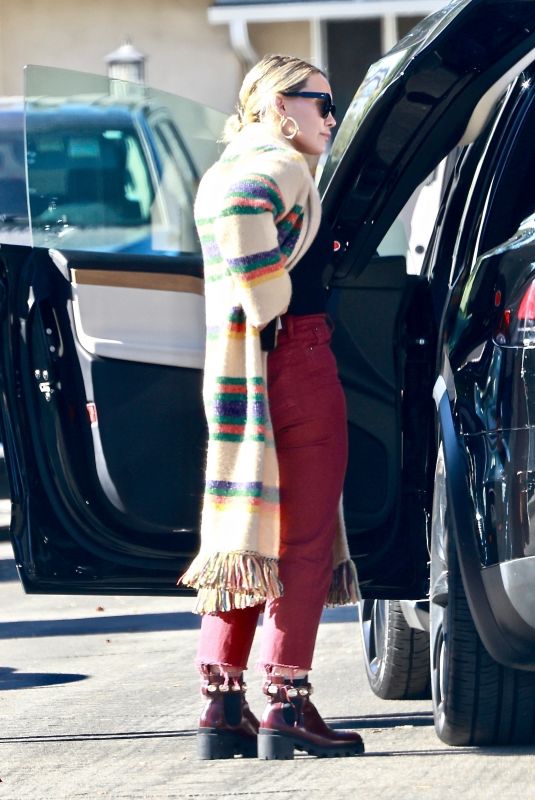 HILARY DUFF Out in Studio City 12/11/2021