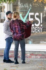 HILARY DUFF Out Shopping at Yes! Embroidery in Studio City 12/02/2021