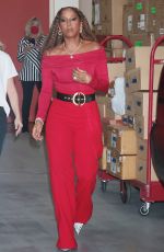 HOLLY ROBINSON Arrives at Live with Kelly & Ryan in New York 12/02/2021