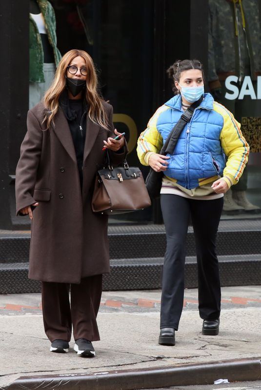 IMAN Out Shopping with Her Daughter in New York 12/28/2021