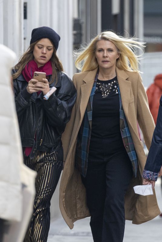 ISABELLE JUNOT Out with Her Mother Nina Wendelboe-Larsen in Madrid 12/29/2021