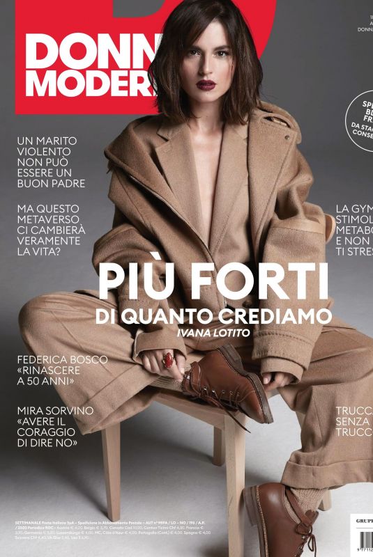 IVANA LOTITO for Donna Moderna, Italy November 2021