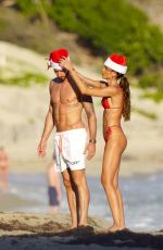 IZABEL GOULART in Bikini at a Christmas Photoshoot in St Barts 12/23/2021