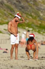 IZABEL GOULART in Bikini at a Christmas Photoshoot in St Barts 12/23/2021