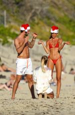 IZABEL GOULART in Bikini at a Christmas Photoshoot in St Barts 12/23/2021