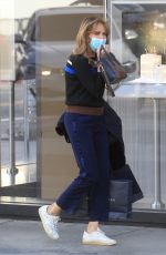 JACLYN SMITH Out for Christmas Shopping on Rodeo Drive in Beverly Hills 12/21/2021