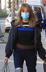 JACLYN SMITH Out for Christmas Shopping on Rodeo Drive in Beverly Hills 12/21/2021