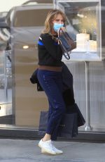 JACLYN SMITH Out for Christmas Shopping on Rodeo Drive in Beverly Hills 12/21/2021