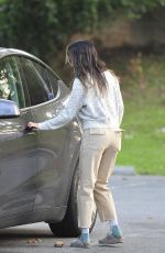 JAMIE CHUNG Picks Up After Her Dog at a Dog Park in Los Angeles 12/03/2021