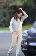 JAMIE CHUNG Picks Up After Her Dog at a Dog Park in Los Angeles 12/03/2021