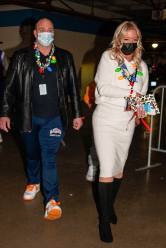 JEANIE BUSS Arrives at Lakers Game at Crypto.com Arena in Los Angeles 12/25/2021