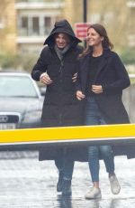 JEMMIMA GOLDSMITH KHAN Out with a Friend in West London 12/11/2021