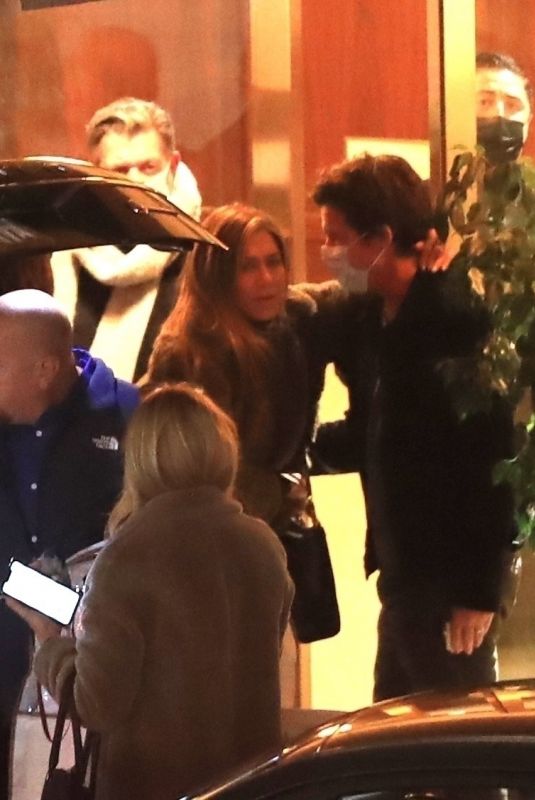 JENNIFER ANISTON at at a Birthday Celebration at Sunset Towers in Hollywood 12/10/2021