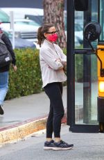 JENNIFER GARNER Out on a Rainy Day in Brentwood 12/16/2021