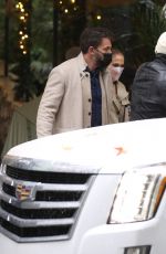JENNIFER LOPEZ and Ben Affleck Out for Lunch in Bel Air 12/29/2021