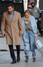 JENNIFER LOPEZ and Ben Afleck Arrives at Jimmy Kimmel Live! in Hollywood 12/15/2021