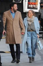 JENNIFER LOPEZ and Ben Afleck Arrives at Jimmy Kimmel Live! in Hollywood 12/15/2021