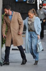 JENNIFER LOPEZ and Ben Afleck Arrives at Jimmy Kimmel Live! in Hollywood 12/15/2021