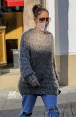 JENNIFER LOPEZ in Ripped Denim Out in Los Angeles 12/17/2021