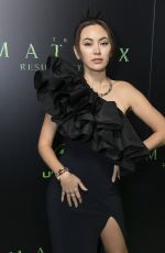 JESSICA HENWICK at The Matrix Resurrections Premiere in San Francisco 12/18/2021