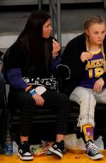 JOJO SIWA at Phoenix Suns vs Los Angeles Lakers Game in Los Angeles 12/21/2021