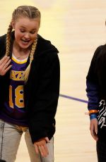 JOJO SIWA at Phoenix Suns vs Los Angeles Lakers Game in Los Angeles 12/21/2021