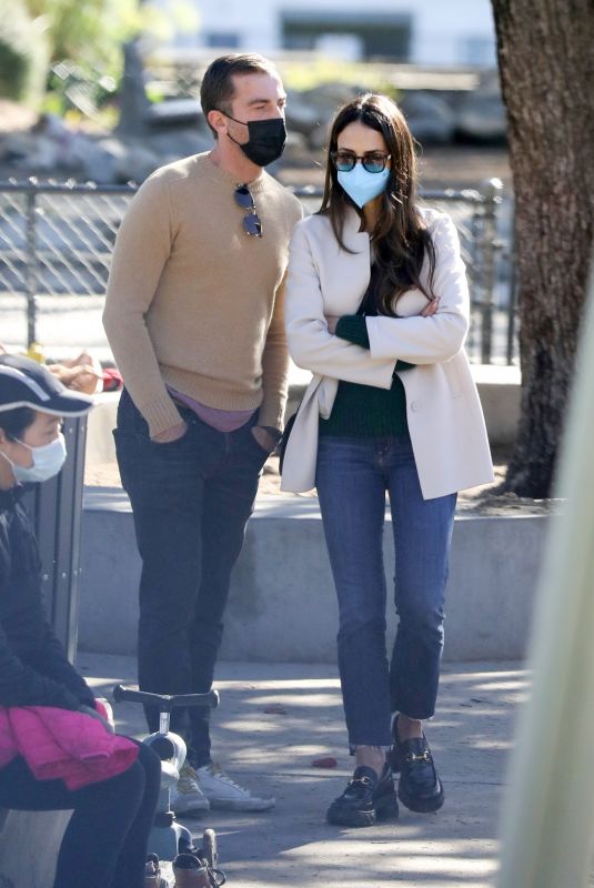 JORDANA BREWSTER and Mason Morfit Out at a Park in Los Angeles 12/26/2021